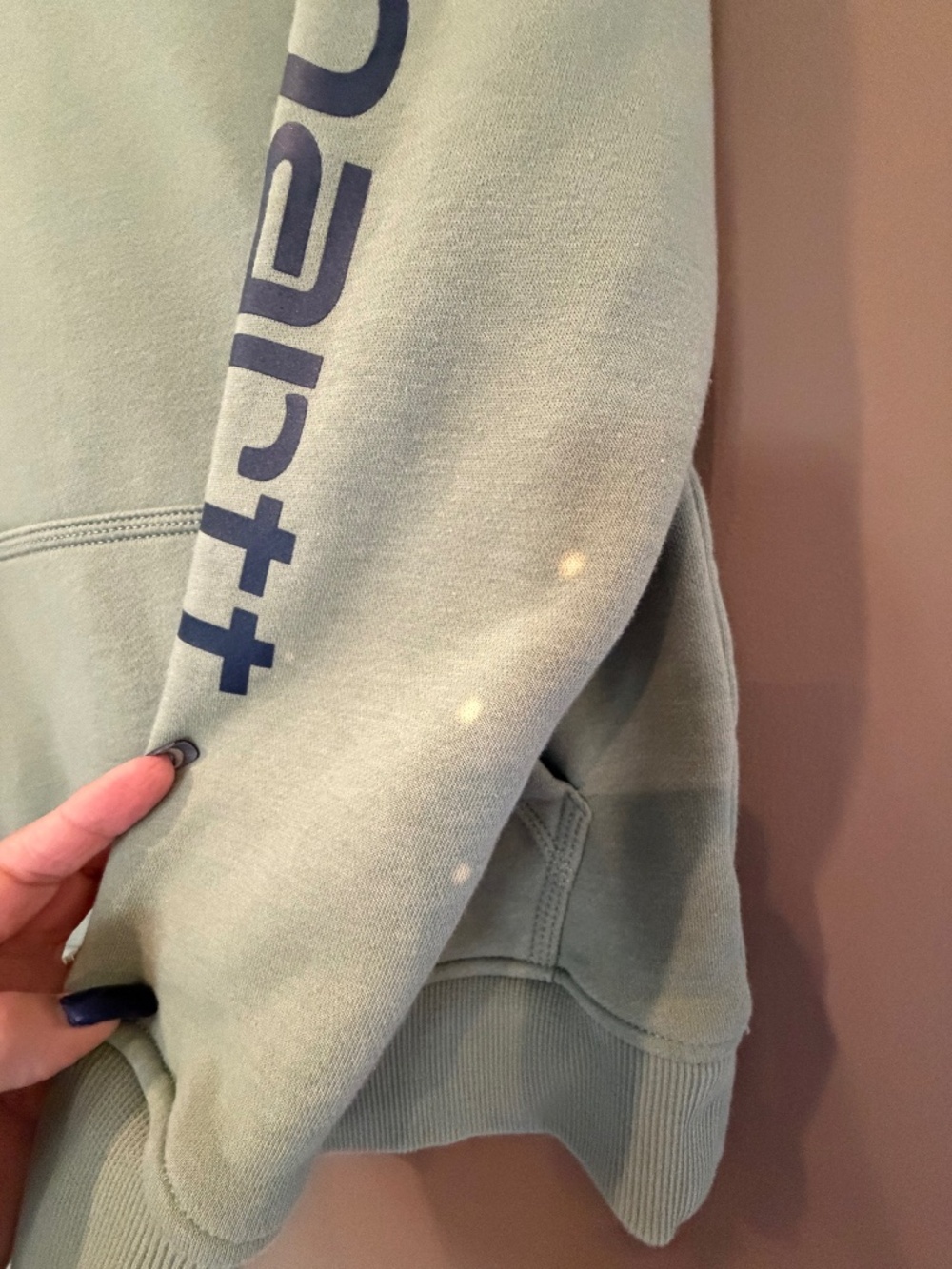 Carhartt Sage Hoodie Sweatshirt with Sellout Sleeve, Size XS - Picture 8 of 14